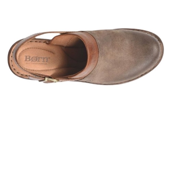 Born Vidar Clog Mules in Tan Taupe Combo Size 9 - Picture 6 of 6